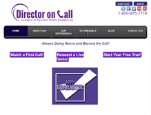 Tablet Screenshot of directoroncall.com